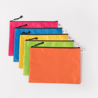 Pochette porte-documents A4 A5 A6 avec logo personnalisé pochette de tri sac de papeterie étui à crayons en nylon étanche dossiers à fermeture éclair pour documents