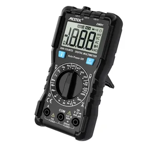 Mestek Multitester meter 600V/10A voltase, Tester resistensi arus tegangan profesional digital Amp Ohm Voltmeter ETL