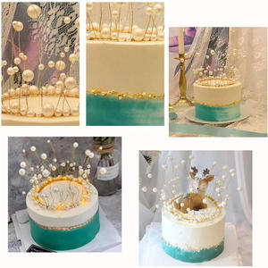 शादी के नए मोती बेड्स क्रिस्टल टियारा बालों के मुकुट से बने दुल्हन के बाल बैंड मोती के सिर के टुकड़े - Product Image 5