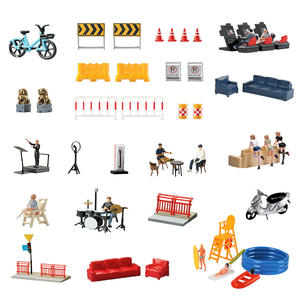 Simulación 3D: Miniatura de sofá, tambor de aceite, accesorios coloridos, figura en miniatura, modelo de resina, adorno, accesorio para mesa de arena y paisajismo. - Product Image 1