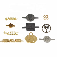 Plaque métallique gravée sur une face avec logo personnalisé pour accessoires de sac – Vente en gros