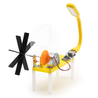 Kit de modèle de générateur de turbine hydroélectrique - Jouet d'expérimentation scientifique pour l'éducation STEM, construction en métal et bois, unisexe, à partir de 5 ans