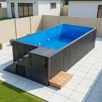 Piscine Conteneurisée Haut de Gamme : Piscine Hors Sol Géante 20 FT 40 Pieds Personnalisable – Vente Flash