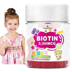 Gomitas <span class=keywords><strong>de</strong></span> Biotina <span class=keywords><strong>para</strong></span> Niños 5,000mcg, Delicioso Sabor Natural, Suplemento <span class=keywords><strong>de</strong></span> Biotina Vegano Sin GMO, Gomitas <span class=keywords><strong>para</strong></span> <span class=keywords><strong>Cabello</strong></span>, Piel y Uñas - Product Image 1