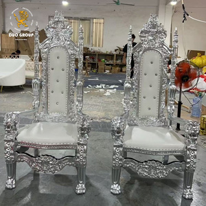 Muebles <span class=keywords><strong>de</strong></span> Hotel, Trono <span class=keywords><strong>de</strong></span> León Barroco Tallado a Mano, Silla <span class=keywords><strong>de</strong></span> Rey <span class=keywords><strong>de</strong></span> Terciopelo Dorado - Product Image 5