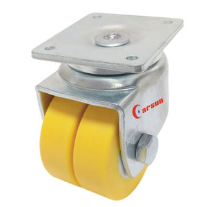 <span class=keywords><strong>2</strong></span> polegadas Castor Wheels 360 graus giratório com TPR Metric PU Material para AGV Robot Caster Wheels - Product Image 4