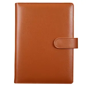 Wholesale Custom Diary Loose-leaf Journal Leather Notebook With Snap Tab