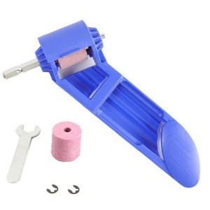 Afilador Eléctrico Portátil Blue Drill con Disco de Pulir Rosa para Uso General en Bricolaje - Product Image 1
