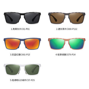 Gafas de Sol Masculinas TR7515, Deslumbrantes y Coloridas, Gafas Deportivas con Orificios Transpirables, Material de la Montura TR90 y Lentes TAC - Product Image 3