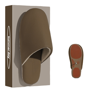 รองเท้าแตะ TPR รุ่นล่าสุดปี 2025 รองเท้าแตะใส่ในบ้าน รองเท้าแตะหนัง PU รองเท้าแตะผู้หญิงสำหรับใส่กลางแจ้ง คุณภาพสูง - Product Image 1