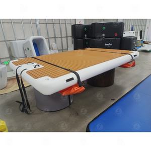 Fabricant de plate-forme flottante gonflable Bateau de pêche à quai gonflable personnalisé avec tapis EVA <span class=keywords><strong>pour</strong></span> clubs de yacht - Product Image 3