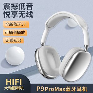 Audífonos Inalámbricos P9Pro Max Over-Ear, Carga Tipo C, Codec AAC, Uso con Teléfono Móvil, Control por Botones, Material Plástico - Product Image 4
