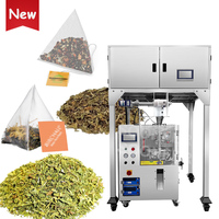 Machine automatique d'emballage de sachet de thé en pyramide mini dip feuille de citron ginseng thé menthe sachet petit triangle sachet de thé
