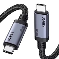 Kabel USB C UGREEN L706 240W USB4 Gen4 80Gbps Tipe C 17K Dual 8K Triple 4K Display PD3.1 Pengisian Cepat untuk MacBook iPad iPhone