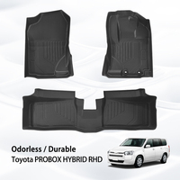 Tapetes para Piso para Todo Clima PROBOX RHD HYBRID, Material TPE, Accesorios para Maletero con Diseño Cyberpunk, Compatibles con Modelos de Automóviles