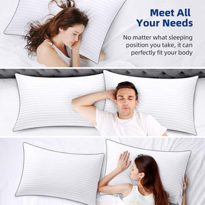 Tamaño Queen 48*74cm almohadas para dormir con alternativa de plumón para personas que duermen de espalda y de lado almohadas de cama esponjosas para <span class=keywords><strong>Hotel</strong></span> - Product Image 4