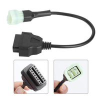 Câble adaptateur pour Diagnostic de moto, 6 à 16 broches, câble obd2, détecteur de défauts de moteur, accessoire