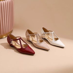 <span class=keywords><strong>Scarpe</strong></span> <span class=keywords><strong>con</strong></span> tacco alto a punta, sexy, stile francese, scollate, <span class=keywords><strong>con</strong></span> fibbia singola e tacco nascosto, ideali per il commuting - Product Image 4