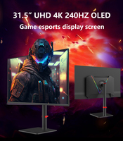 31.5 pouces IPS panneau OLED rétro-éclairage moniteur de jeu 4K 3840x2160 240Hz Esport affichage ordinateur de bureau moniteur hauteur réglable