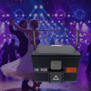 ไฟเลเซอร์ RGB แอนิเมชั่นสีสันสดใส 3W สำหรับงานดีเจ ดิสโก้ เวที ฉายลำแสงเลเซอร์ โปรเจคเตอร์ 3 มิติ สแกนเนอร์ ควบคุมผ่านแอพพลิเคชั่น สำหรับงานปาร์ตี้ บาร์ - Product Image 1