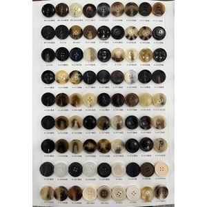 Échantillon de boutons ronds à 4 trous, style classique, teints, sans nickel, motif circulaire - Product Image 3