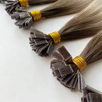 Extensions de cheveux vierges européens de haute qualité, neuves, double épaisseur, aspect invisible, pointe en K