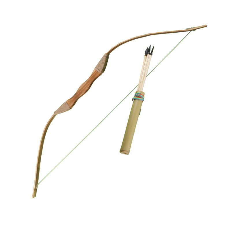80 cm子供アーチェリー射撃セット竹弓と矢セットおもちゃ