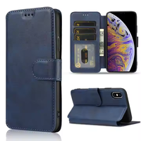 Sarung ponsel kulit Samsung S24, dompet kulit pelindung kartu