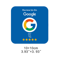 NFC Custom PVC Linkedin Facebook Tiktok Google Review Card para el menú del restaurante