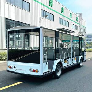 Parque de atracciones, autobús <span class=keywords><strong>lanzadera</strong></span> eléctrico de 23 plazas, parque de atracciones, mini autobús turístico con puerta - Product Image 3