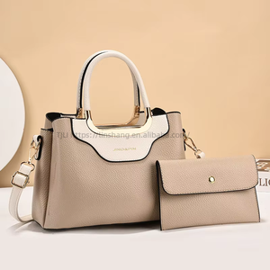 <b>Sequin</b> Leather 2 Pieces Shoulder <b>Bags</b> Set Luxury Designer Women's Handbags Come With a Wallet - Product Image 4