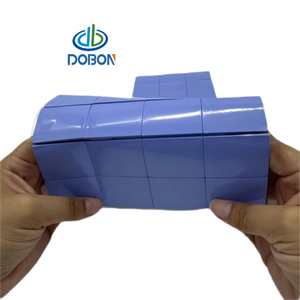 Nhiệt dẫn điện <span class=keywords><strong>Silicone</strong></span> Pad nhôm pin 5g điện thoại 0.3-14mm Giao diện nhiệt Vật liệu nhiệt khoảng cách phụ dobon thương hiệu - Product Image 1