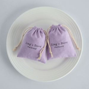 Factory Wholesale Cotton Flannel Drawstring Bag Storage Bag <b>Jewelry</b> <b>Packaging</b> Bag Custom logo Made in China Various Sizes - Product Image 4