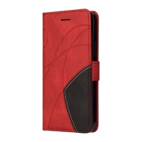 Étui portefeuille en cuir à lignes contrastées pour iPhone 17 Pro Max 17 Air avec sangle, coque de téléphone à rabat