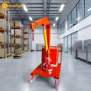 Mini-grue hydraulique professionnelle de 2 tonnes de capacité, garantie 12 mois, hauteur maximale de 4,2 m Hauteur de levage, 360 °   Rotation OEM/ODM - Product Image 1