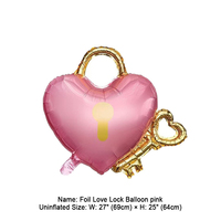 Ballon en aluminium en forme de cœur, couronne et colombe, thème romantique Saint-Valentin, pour mariage, anniversaire, demande en mariage, fête