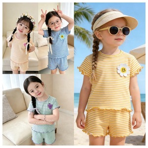 Abbigliamento per <span class=keywords><strong>Bambina</strong></span>, Completo Estivo per Bimba, Top con Fiocco a Maniche Corte e <span class=keywords><strong>Pantaloncini</strong></span> con Volant, Set 2 Pezzi, 1-5 Anni - Product Image 4