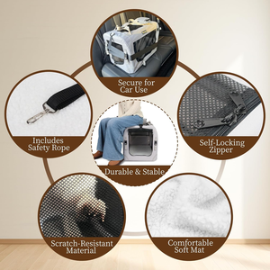 2025 toptan büyük yumuşak katlanabilir Pet seyahat kulübesi-orta köpekler ve kediler için taşınabilir kapalı ve açık taşıyıcı evcil hayvan kafesi - Product Image 4