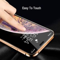 Coque de téléphone magnétique en métal avec protection d'objectif d'appareil photo en verre trempé double face, protection intégrale pour iPhone 18promax