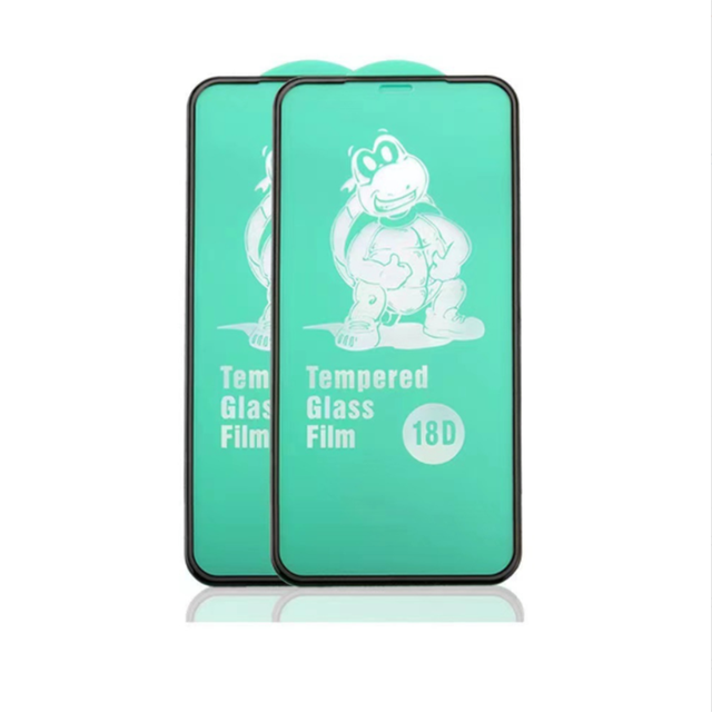 High Quality 18D Eco-friendly Full Glue Tempered Glass Screen Protector for 14 Pro Max / 13/ 12 Pro Max Shockproof Clear