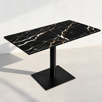 Plateau de table compact et durable en HPL, résistant aux taches, en stratifié haute pression pour tables de café et de restaurant commerciaux