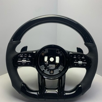 Volant en fibre de carbone brillant de luxe pour Mercedes Benz Classe G W463 G500 G63 AMG, volant en cuir Nappa