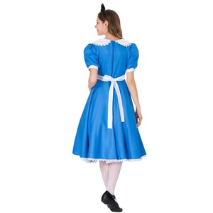 Disfraz de Sirvienta Alice para Mujer, Vestido para Halloween, Cosplay, Actuación Escénica, Traje Azul y Blanco - Product Image 4