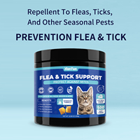 Pencegahan Kutu dan Tungau untuk Kucing, Permen Kunyah Lembut yang Aman dengan Vitamin & Mineral untuk Mendukung Imunitas & Kesehatan Kulit/Bulu, Semua Ras & Usia