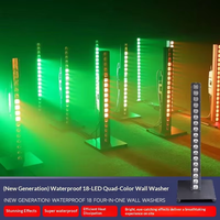 Barre de lumière LED DJ 18x20W IP66 Pro, étanche pour l'extérieur, lumières mobiles pour discothèque, effets clignotants pour concerts, éclairage de scène