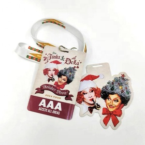 Impresión Personalizada Vip Laminado ID Nombre Insignias Cordones para Eventos Vip Backstage Passes - Product Image 1