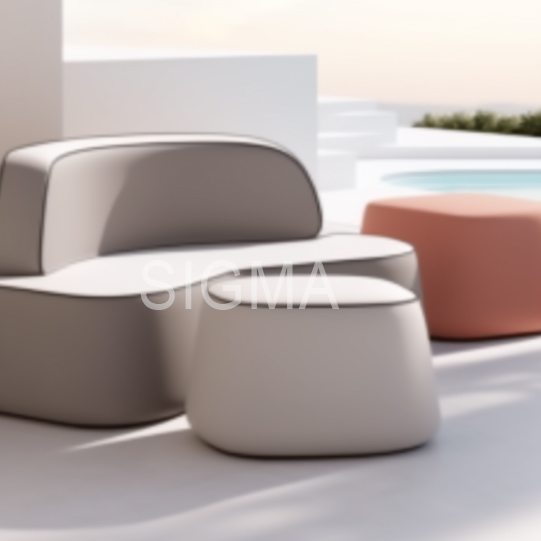Modern Design Living Room garden Home Furniture Single Sofa Leisure Small round low stool