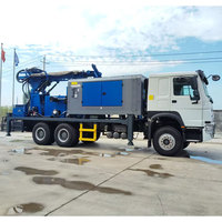 Plateforme de forage hydraulique multifonctionnelle pour puits d'eau, diamètre de forage max. 600 m, profondeur mobile, diesel, irrigation industrielle