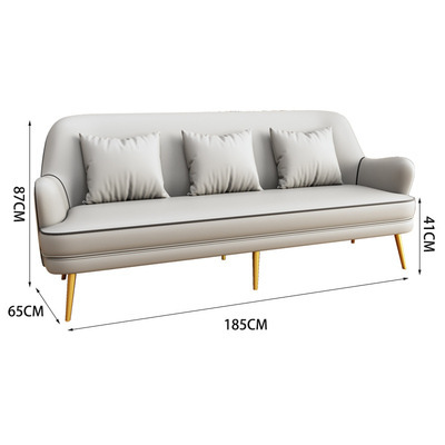 Canapé trois places [gris clair]