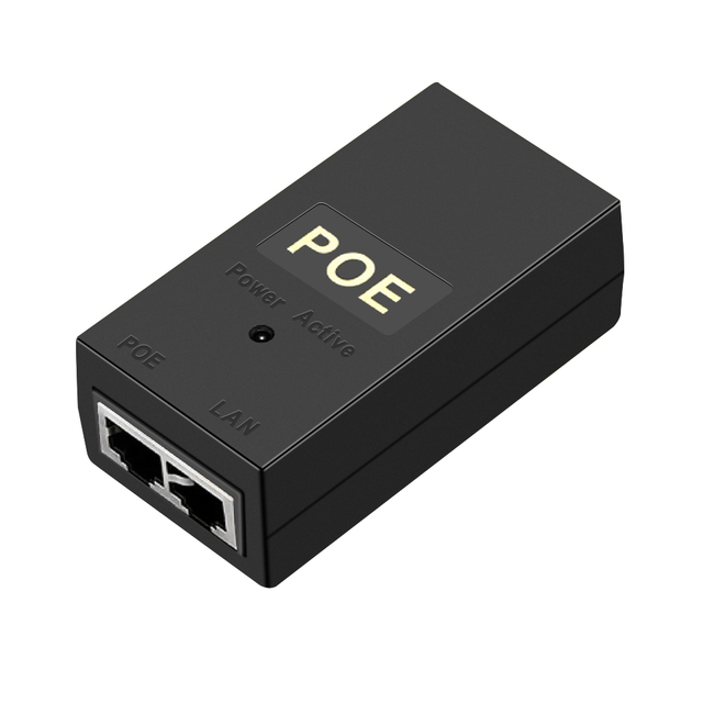 Desktop PoE Injector Power Adapter Supply 24V 48V 0.5A 1A CCTV Active Ethernet 12 24 48 Volt 1000mA 500mA for IP Camera